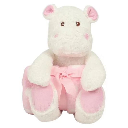 Peluche vache & couverture Brodline