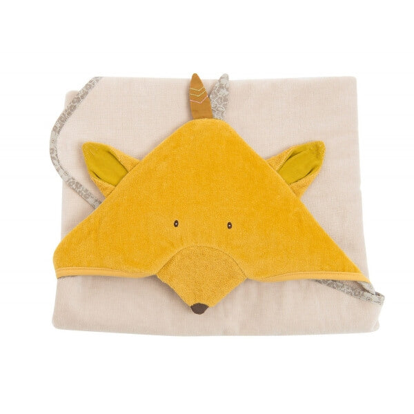 Cape de bain Renard personnalisée Brodline