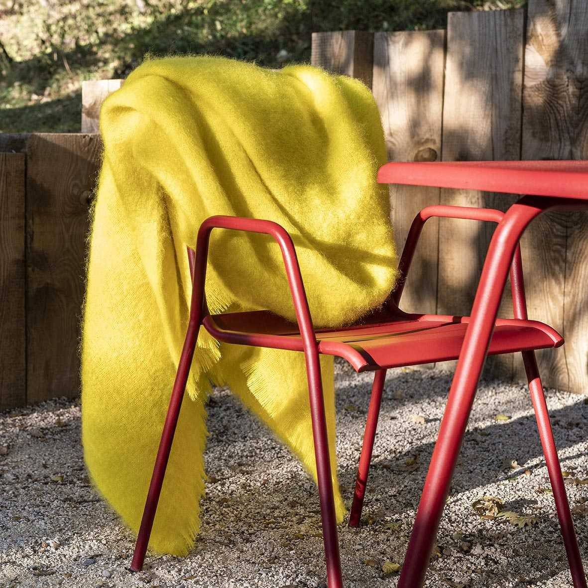 Plaid en Mohair Brodline