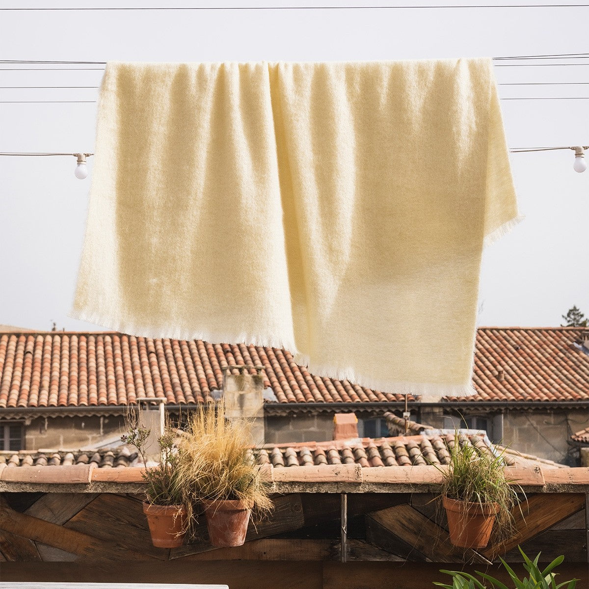 Plaid en Mohair Brodline