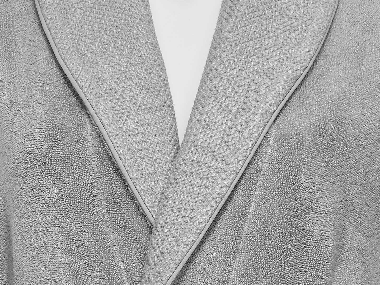 Peignoir col châle Cambridge Brodline
